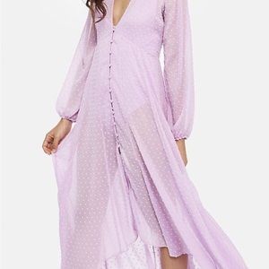 NWT Sheer White Maxi Dress